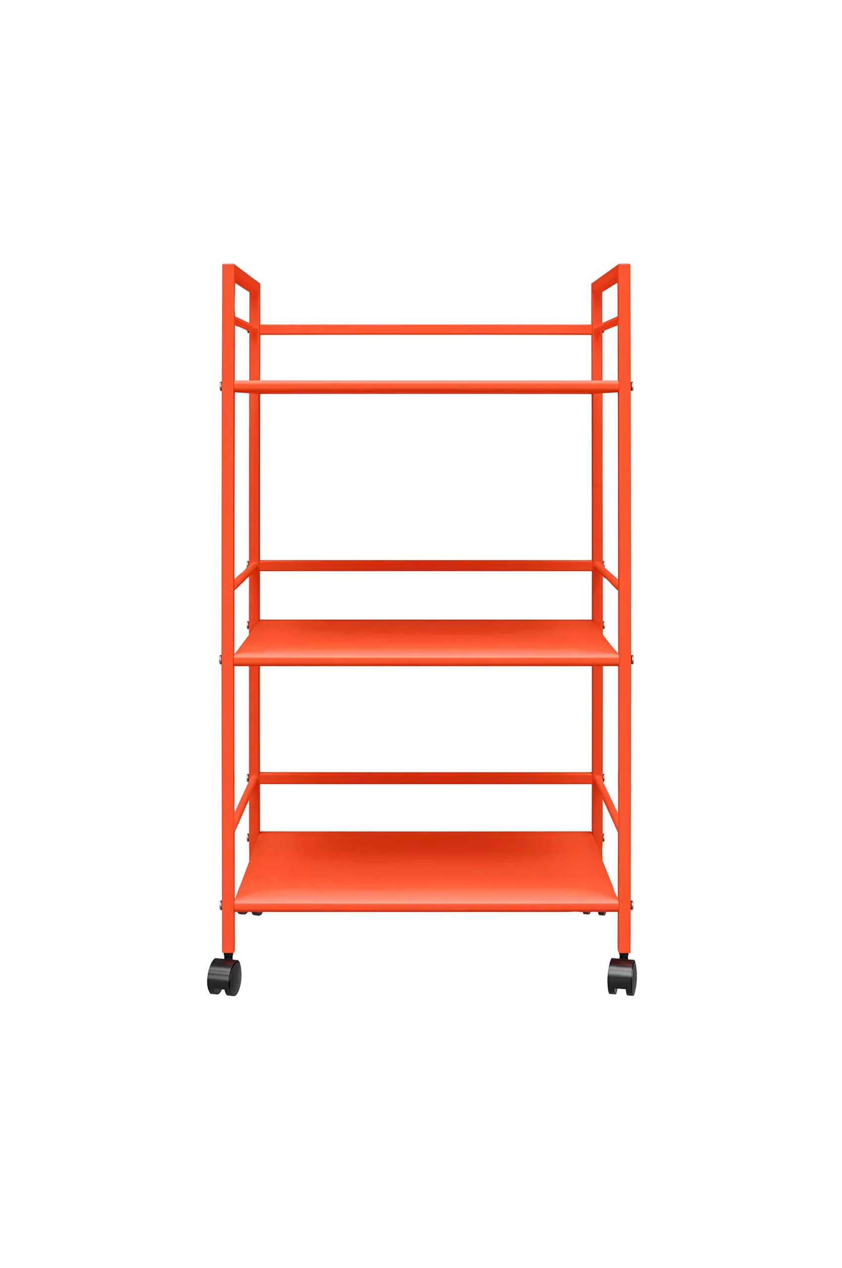 Metall rullande vagn orange Cache