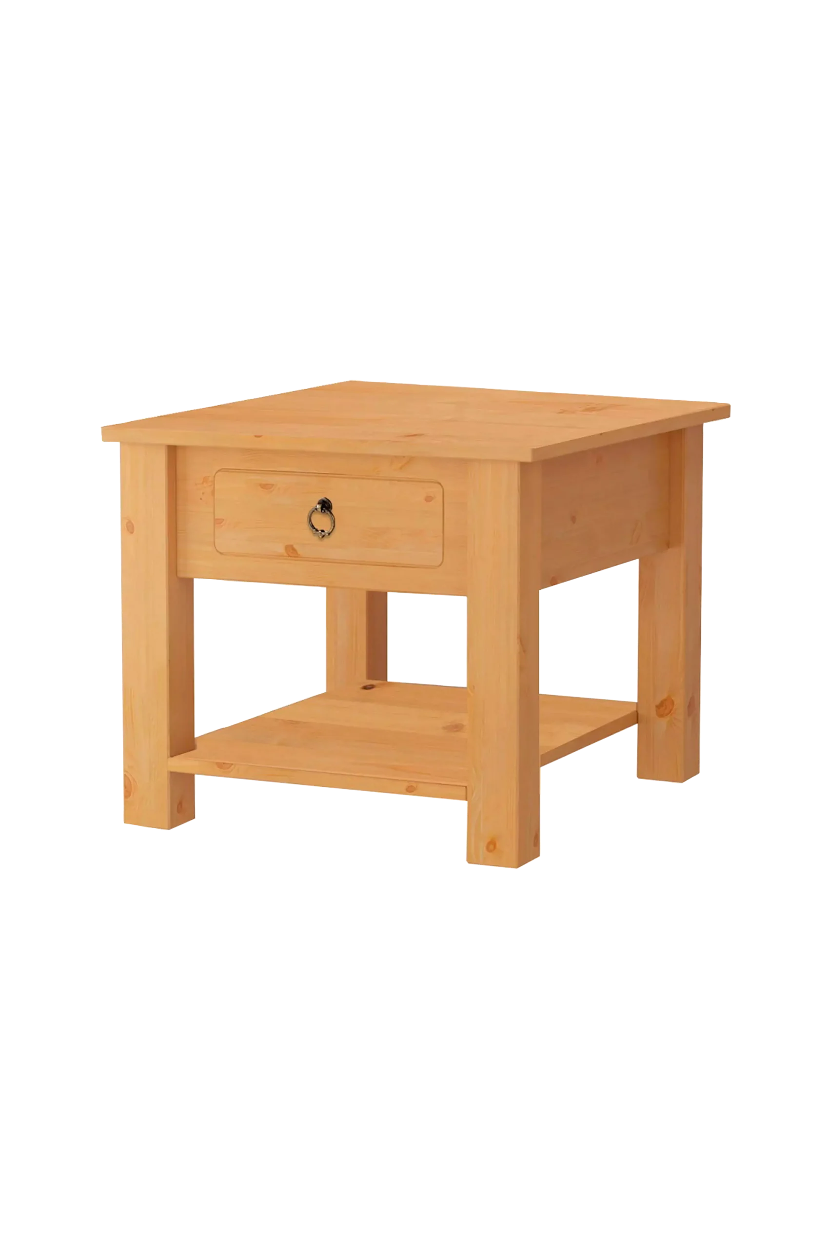Soffbord med 1 låda i furu natur Ines