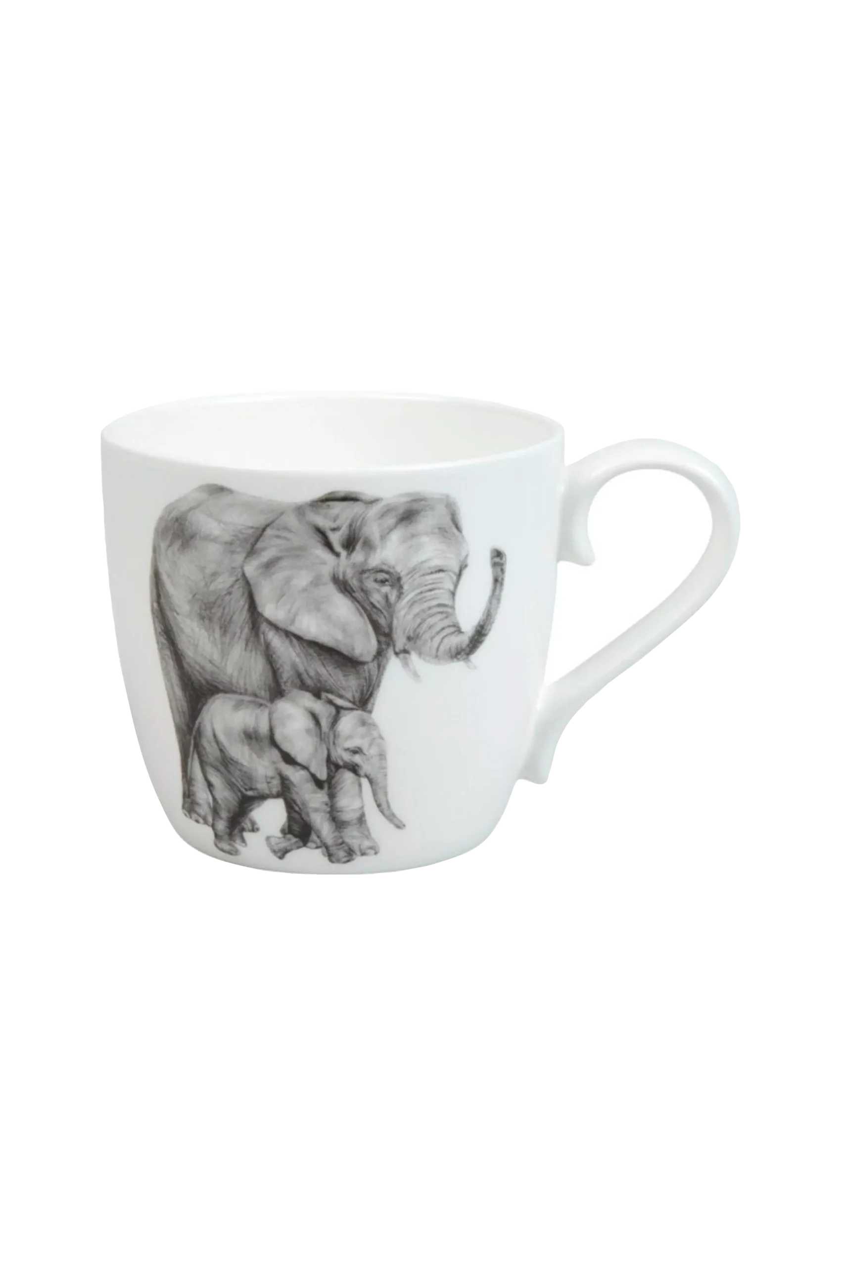 Mugg Tänkande Djur Elefanter