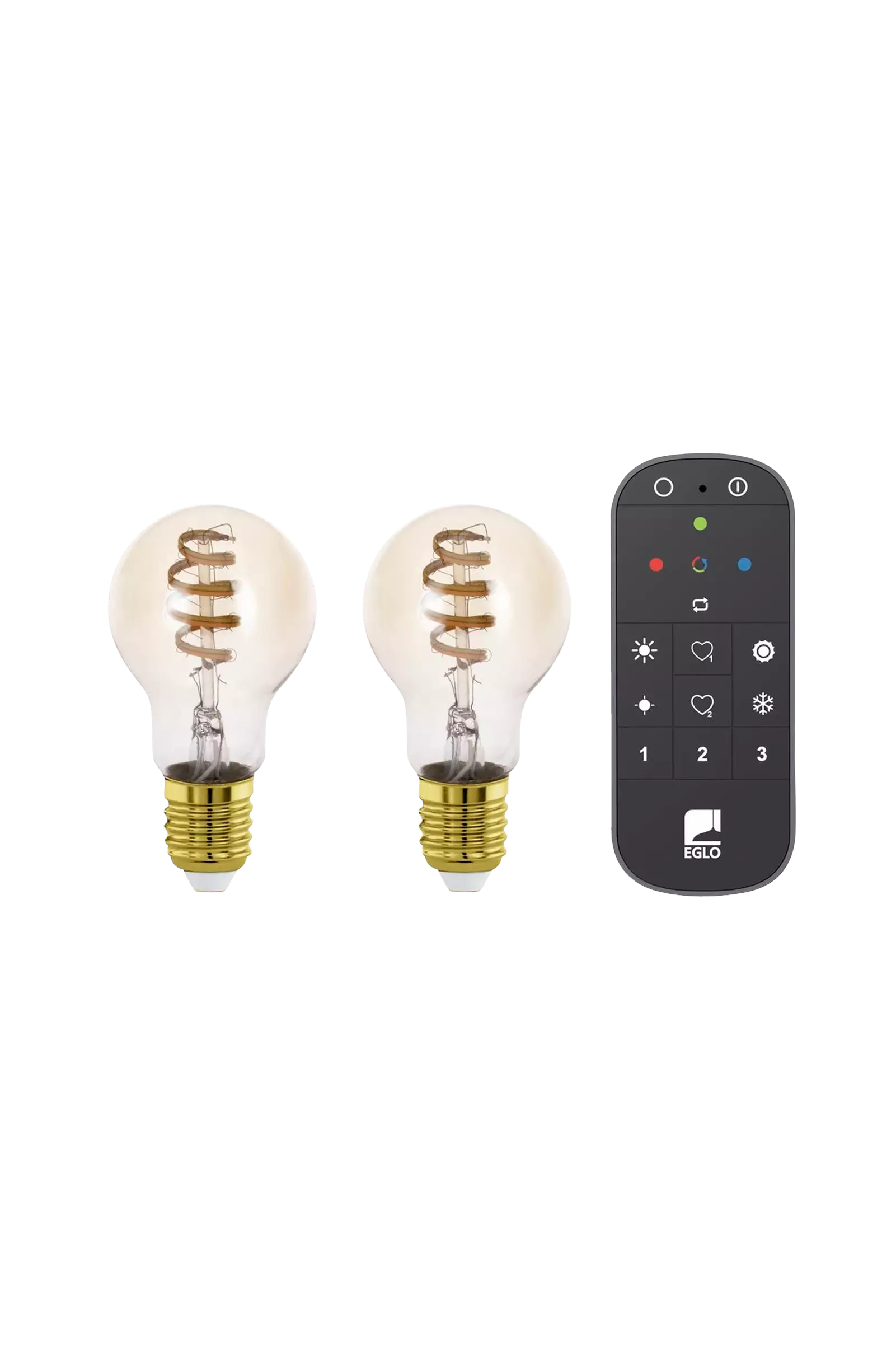 Ljuskälla 2Xlm-Zig-Cct E27 A60 4,9W Amber