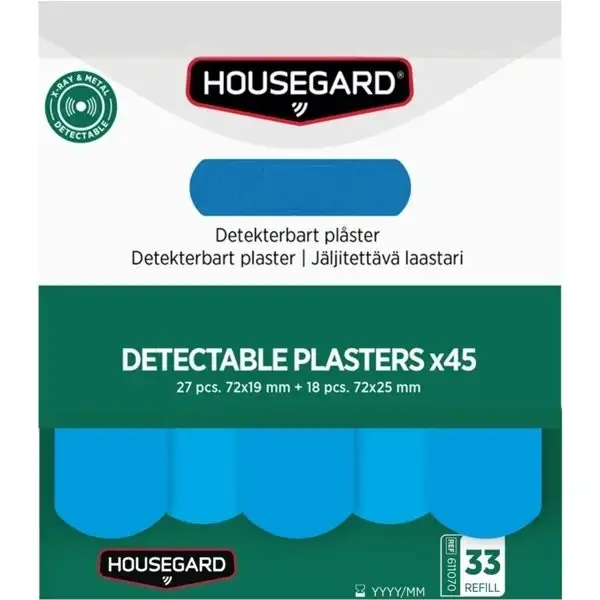 Housegard Detekterbara plåster (2x45 st)
