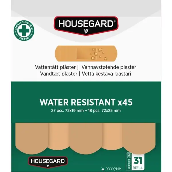 Housegard Vattenavvisande plåster, (2x45 st)