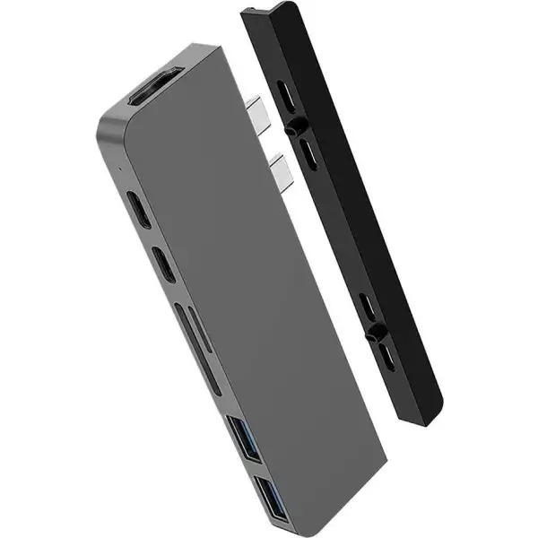 Hyper Duo 7-i-2 USB-C Hub | Grå