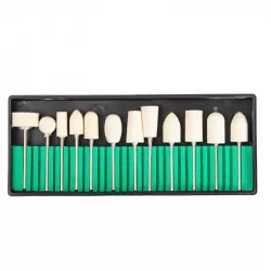 INF 12-pack ull nagelborrbits för manikyr