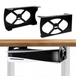 INF PS5-konsol under skrivbord väggfäste (2-pack)