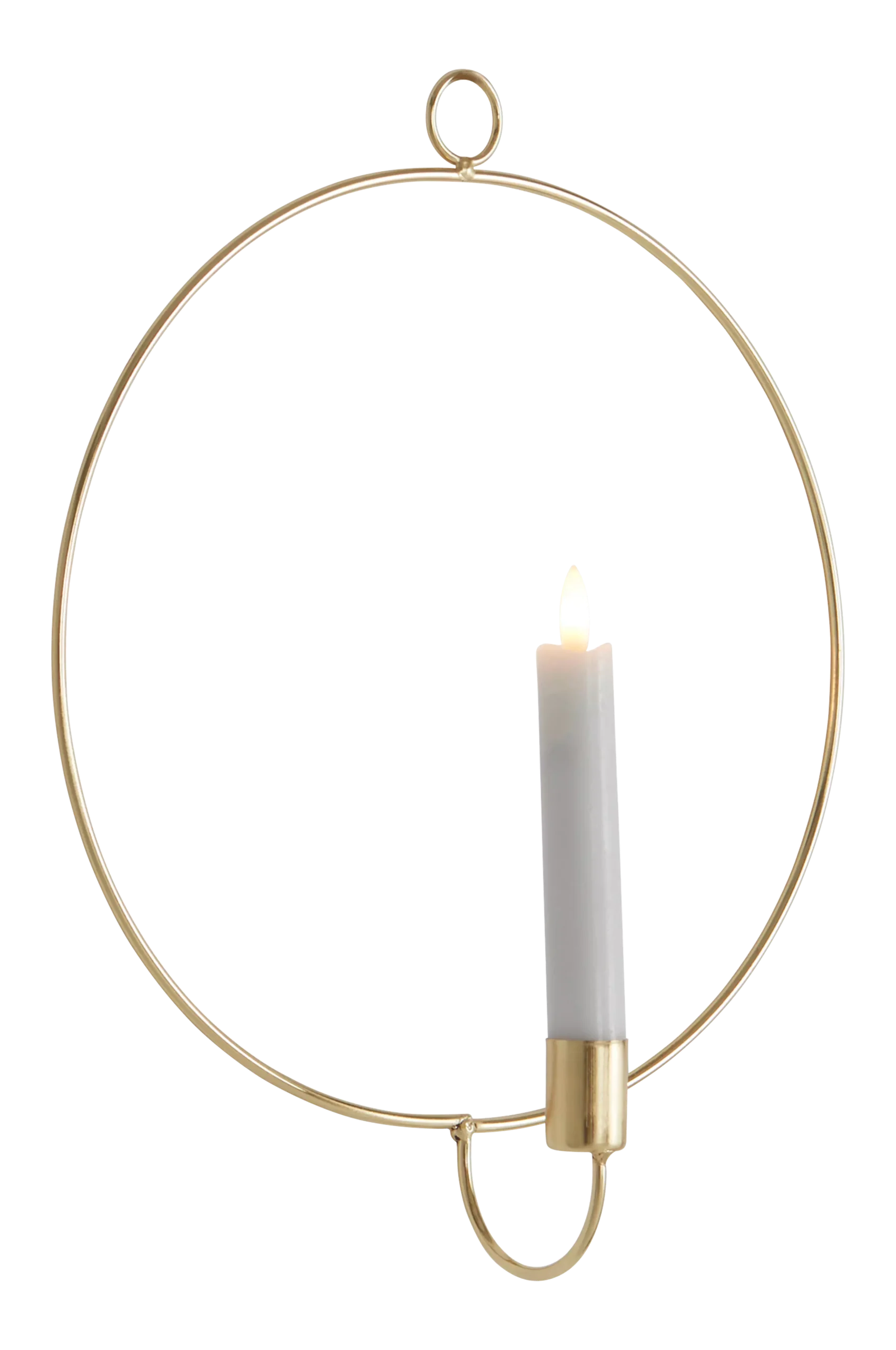 CANDLE RING väggdekoration med LED-ljus