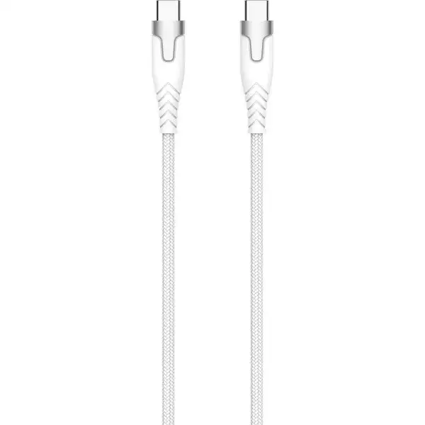 Kevlar-kabel Pro Usb-C 2.0, vit, 1,5 m