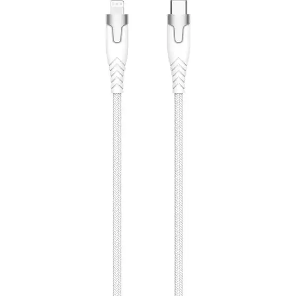 Kevlar-kabel Pro Usb-C till Lightning, vit, 1,5 m