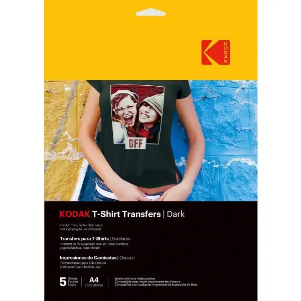 Kodak Dark Textile Transfer Paper, A4, 5 st.
