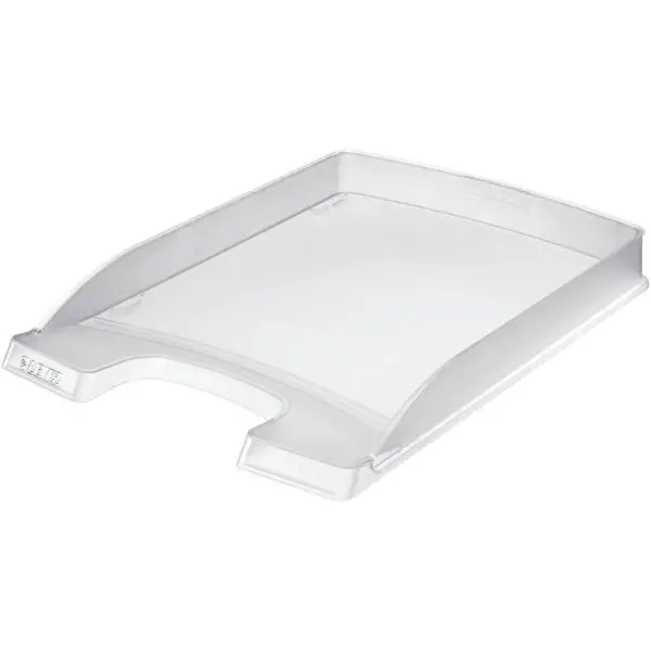 Leitz Plus Slim brevkorg, genomskinlig