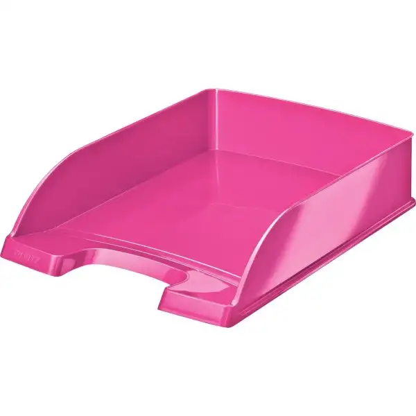 Leitz Wow brevkorg, rosa metallicfärg