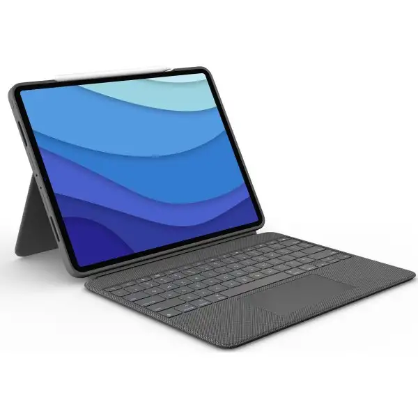 Logitech Combo Touch iPad Pro Cover 12.9”, grå