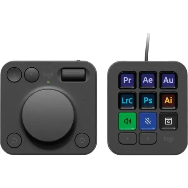 Logitech MX Creative Console, grafitfärgad