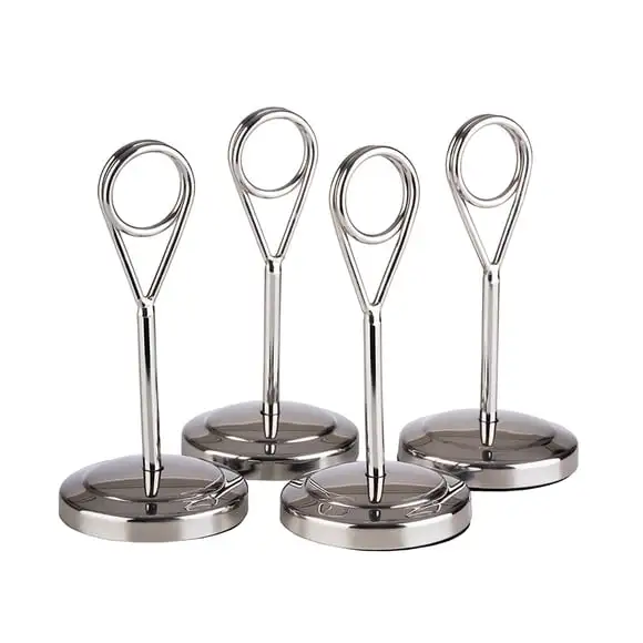 Menyhållare 10,5cm blank rostfri 4-pack APS