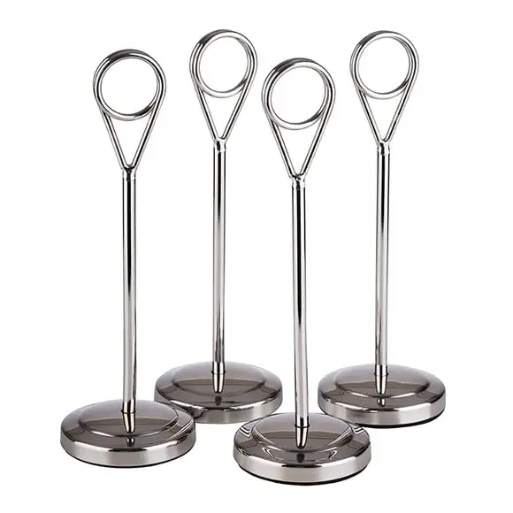 Menyhållare 15,5cm blank rostfri 4-pack APS