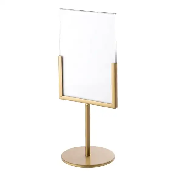 Menyhållare Lido A5 Guld inkl plexiglas