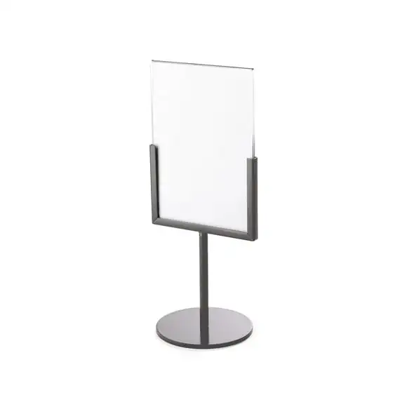 Menyhållare Lido A6 Mörkgrå inkl plexiglas