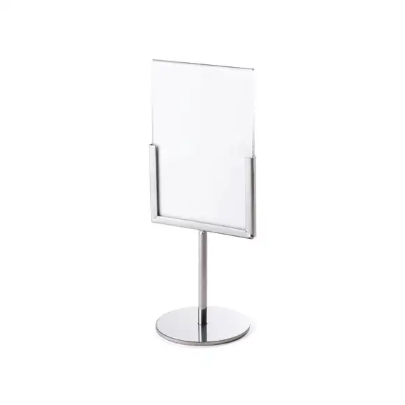 Menyhållare Lido A6 Silver inkl plexiglas