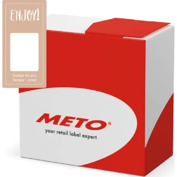 Meto Secure förseglingsetikett 5x10 cm | 500 st.