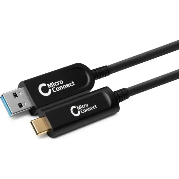 MicroConnect Optic Fiber USB-C till USB-A-kabel 5m