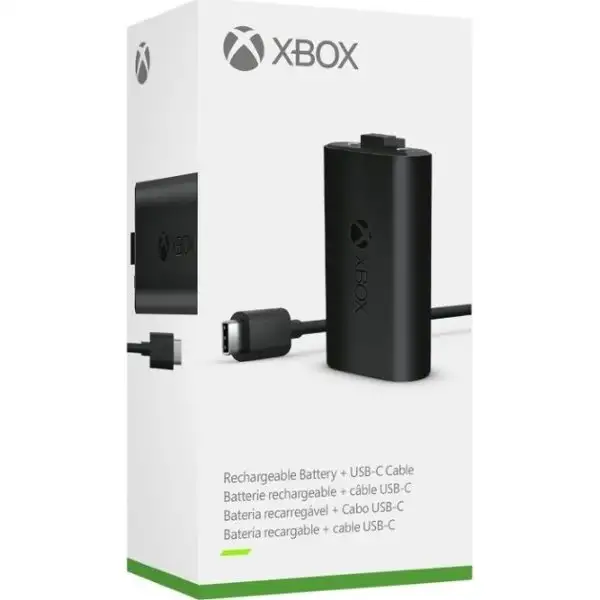 Microsoft Xbox X-batteri med USB-C-laddningskabel