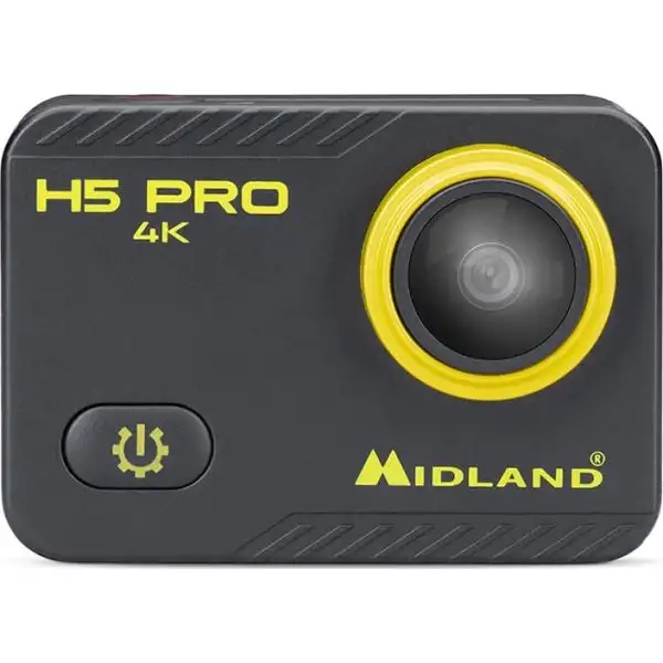 Midland H5 Pro 4K 16MP actionkamera | Svart/gul