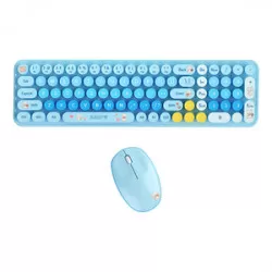 MOFII MOFI Baby Bear Wireless Keyboard + Mouse Set (blå)