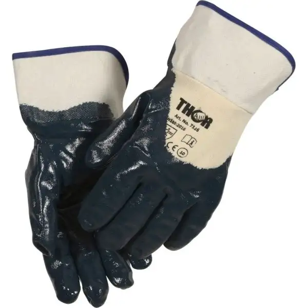 Arbetshandske NBR Nitril 3/4 Storlek 10 (XL)