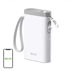 Nelko P21 termisk etikettskrivare (vit)