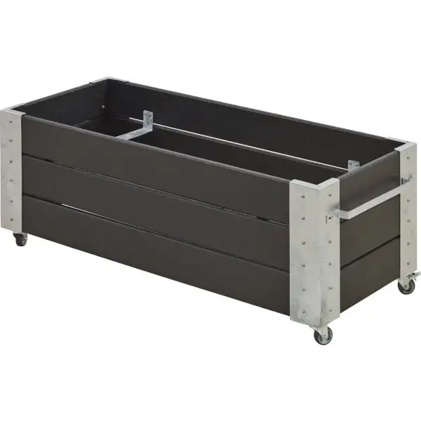 Plus Cubic Blomlåda, 120x50x45 cm, svart