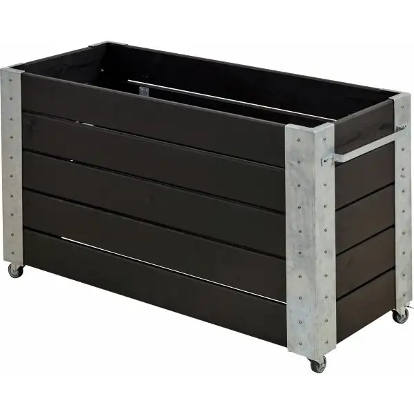 Plus Cubic Blomlåda 120x50x70 cm, Svart
