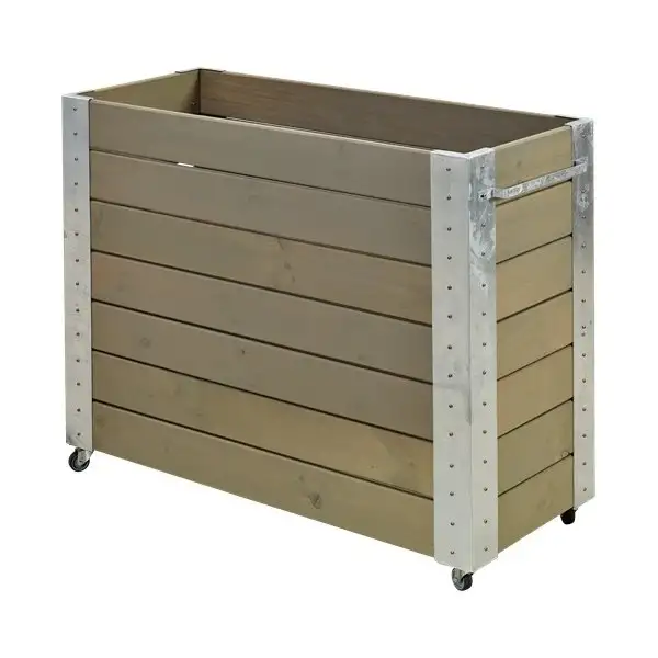 Plus Cubic Blomlåda 120x50x95 cm, Gråbrun