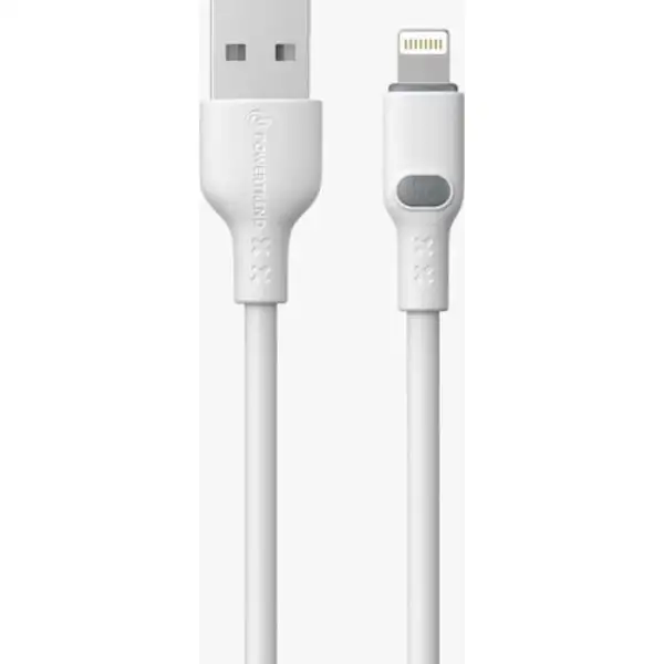 Powertrend Laddningskabel USB-A/Lightning, 1m, vit