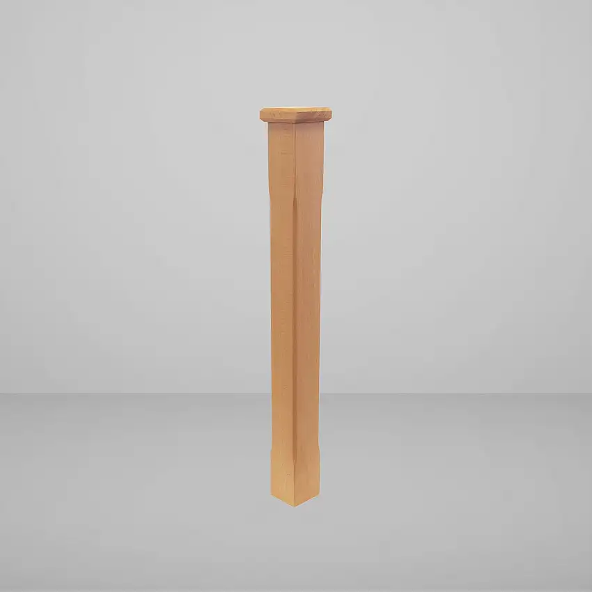 Räckesstolpe Herrljunga LedstångsfabrikBjörklundenObehandlad Bok, H: 930 mm