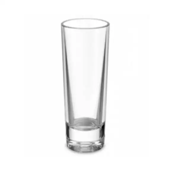 Shotglas okrossbart polycarbonat 6cl Palma stapelbart