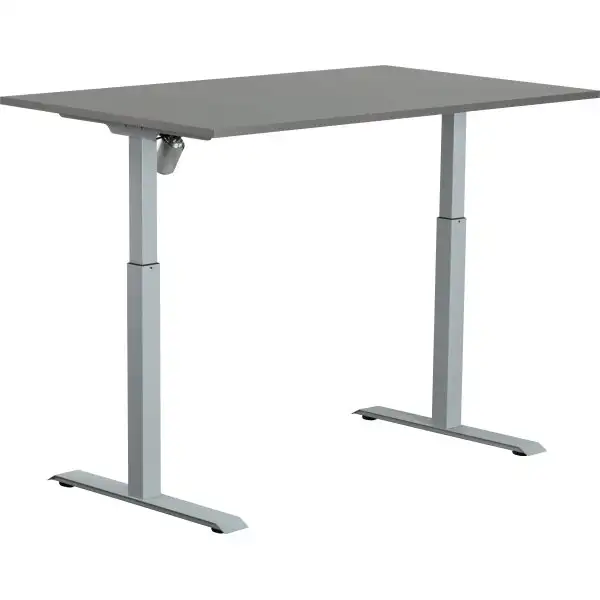 Sun-Flex II höj-/sänkbart bord/140x80/Antracit/grå