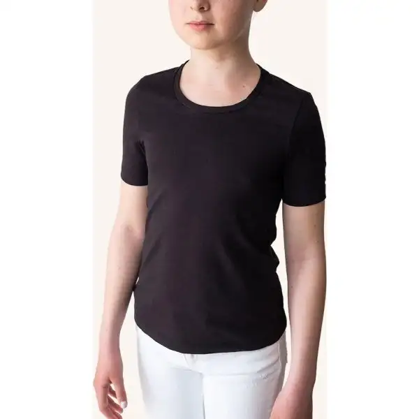 Swedish Posture T-shirt Alignment Barn, svart/XXXS