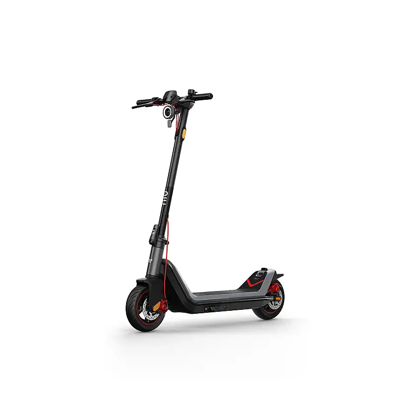 Elscooter NIUKQi3 MAX EU-BG Elsparkcykel i Svart med Trippel-Bromssystem 25 km/h