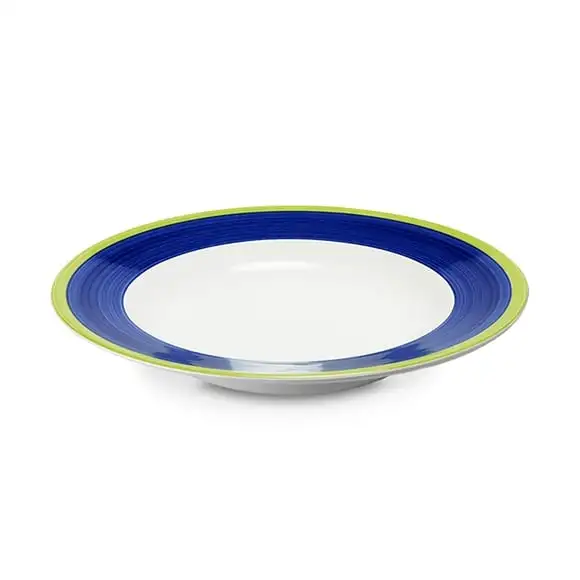 Tallrik Capri djup 21cm Blå/Lime Figgjo