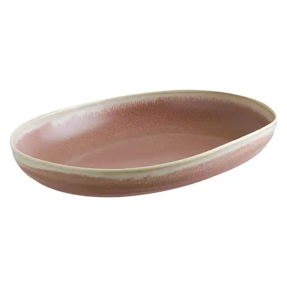 Tallrik Pink Pott 31x22,5cm oval Bonna