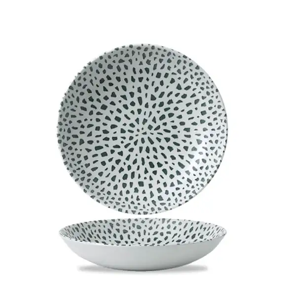 Tallrik Terrazzo Green djup 24,8cm Dudson