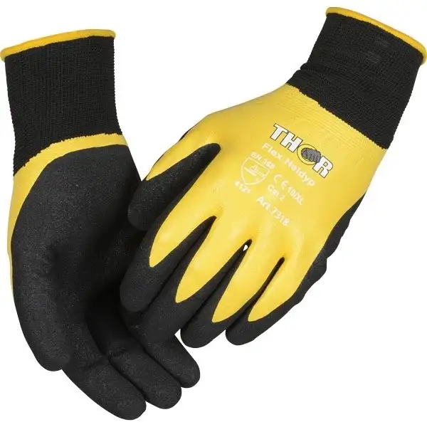 Thor Flex arbetshandske med nitril | Stl. 10