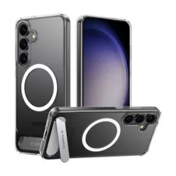 Torras Pstand Series telefonfodral för Samsung S25 (transparent)
