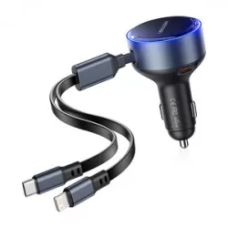 Vention FFOB0 USB-C billaddare + USB-C/Lightning 30W kabel