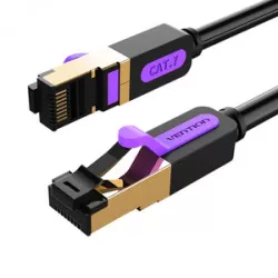 Vention Nätverkskabel CAT7 SFTP-ventil ICDBH RJ45 Ethernet 10Gbps 2m Svart