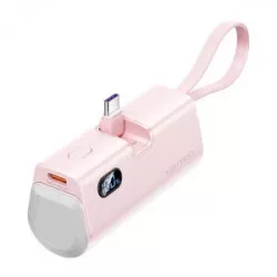 Vention Powerbank Vention LED-skärm 4800mAh 22,5W FHQP0 (rosa)