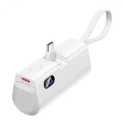 Vention Powerbank Vention LED-skärm 4800mAh 22,5W FHQW0 (vit)