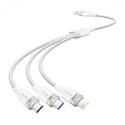 Vention USB 2.0 A till 3-i-1 6A-kabel Ventilation CTRWG 1.5M (vit)