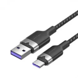 Vention USB 2.0 A till USB-C 6A Vention CTOBH 2M-kabel (svart)
