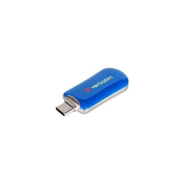 Verbatim Plectra USB-C Flash Drive, 128 GB, blå
